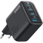 Anker Zolo Charger 70W Ladegerät 4-Port 3x USB-C 1x USB-A GaN Schwarz