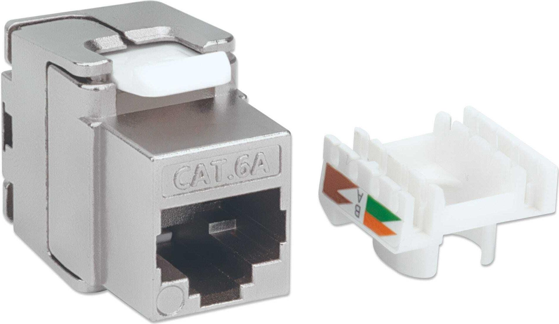 Intellinet Keystone-Anschluss CAT 6a FTP RJ-45 IDC 23–26 Silber