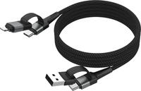 Ansmann Magnetisches Kabel USB-A oder USB-C auf Lightning - Kabel (1700-0188)