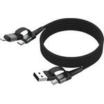 Ansmann Magnetisches Kabel USB-A oder USB-C auf Lightning - Kabel (1700-0188)