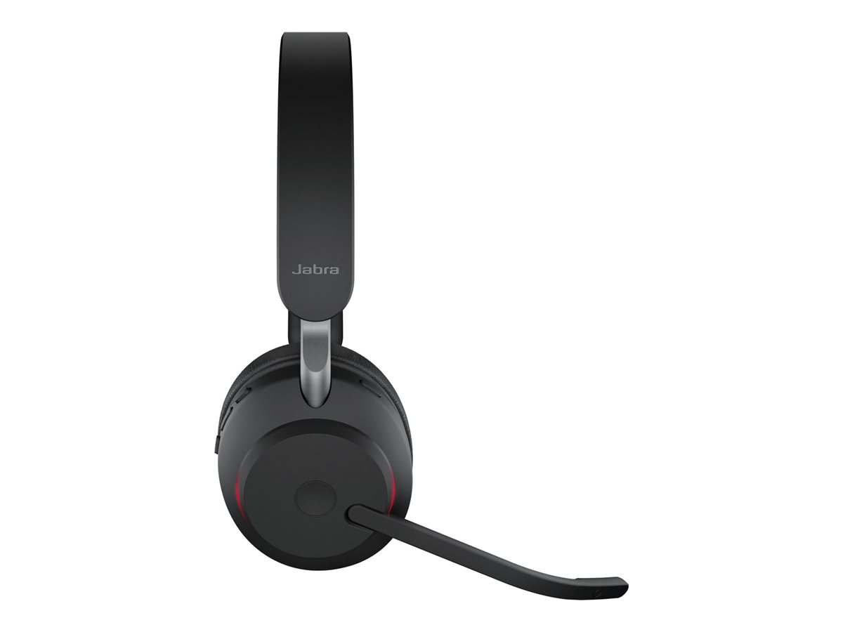 Jabra Evolve2 65 UC Stereo On-Ear-Headset Bluetooth USB-A Schwarz