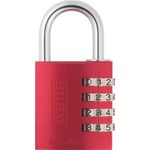 Abus Zahlenvorhangschloss Typ145 silber Breite 31,5mm Bügstärke 5mm, 3-stellig (466205)