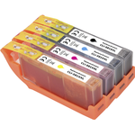 Renkforce Tinte Kombi-Pack ersetzt Canon CLI-581 XXL BKCMY (1998C005) Kompatibel Schwarz, Cyan, Magenta, Gelb RF-5679864 (RF-5679864)