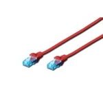 Digitus Patchkabel U UTP Kategorie 5e 5m PVC rot (DK-1512-050/R)