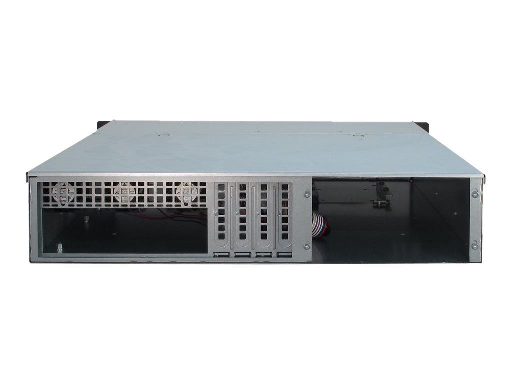 Inter-Tech IPC 2U-2404L Rack-Gehäuse 2U micro ATX Mini-ITX Schwarz, Grau