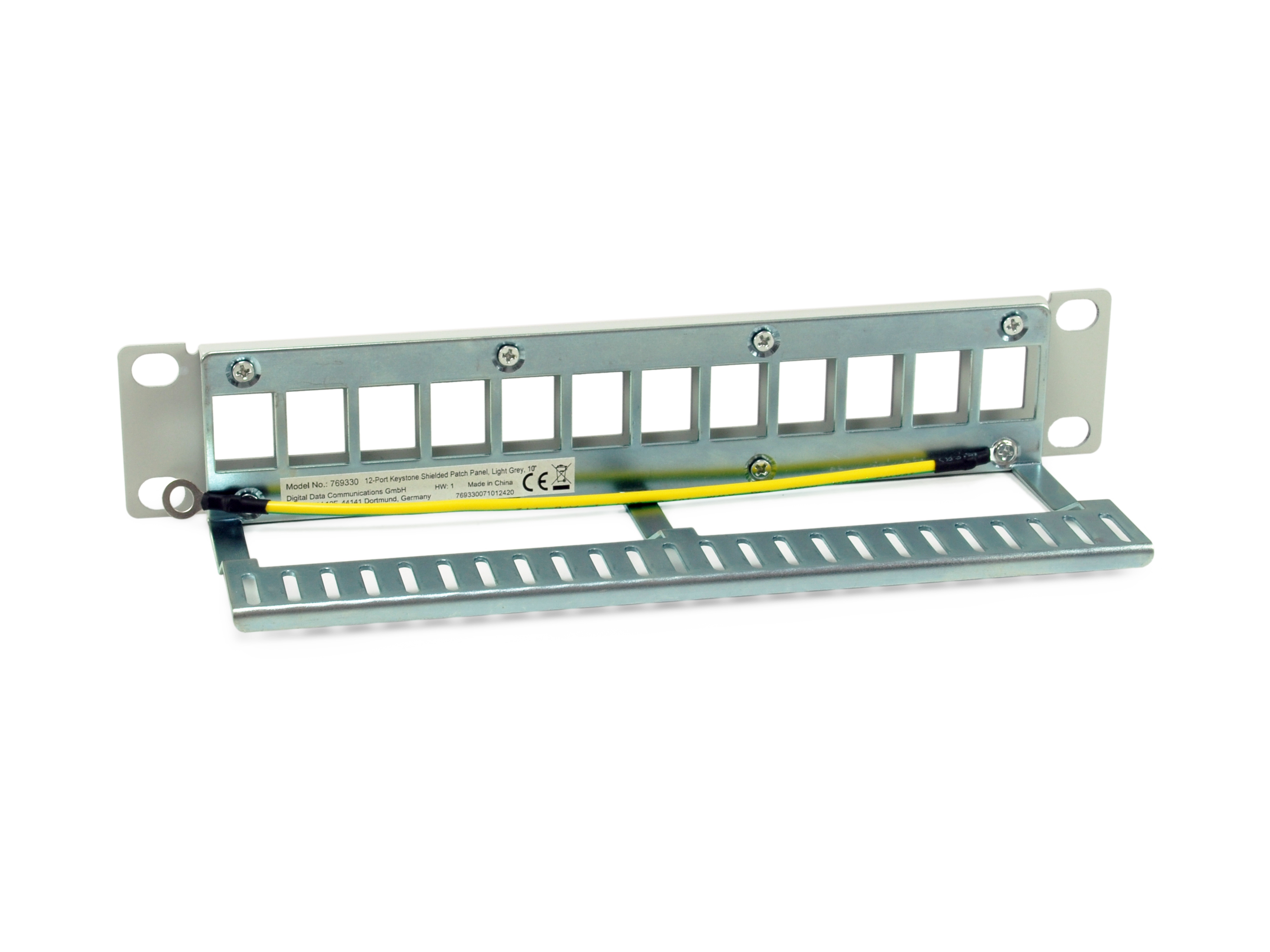 equip Patch Panel 12 Ports 10" 1U FTP Hellgrau