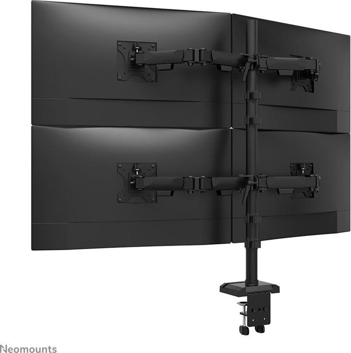 Neomounts DS60-600BL2-2 Quadruple Monitorarm für 4 Monitore 10-32" Schwarz