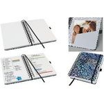 Sigel Jolie Blue Leo Love JN652 Spiral-Notizbuch blanko Blau, Lila, Schwarz Anzahl der Blätter: 240 DIN A5 (JN652)