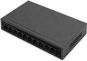 DIGITUS 8+2 Port GE PoE Switch 250m 802.3at 10/100/1000 Mbps + 2 Port GE (DN-95357)