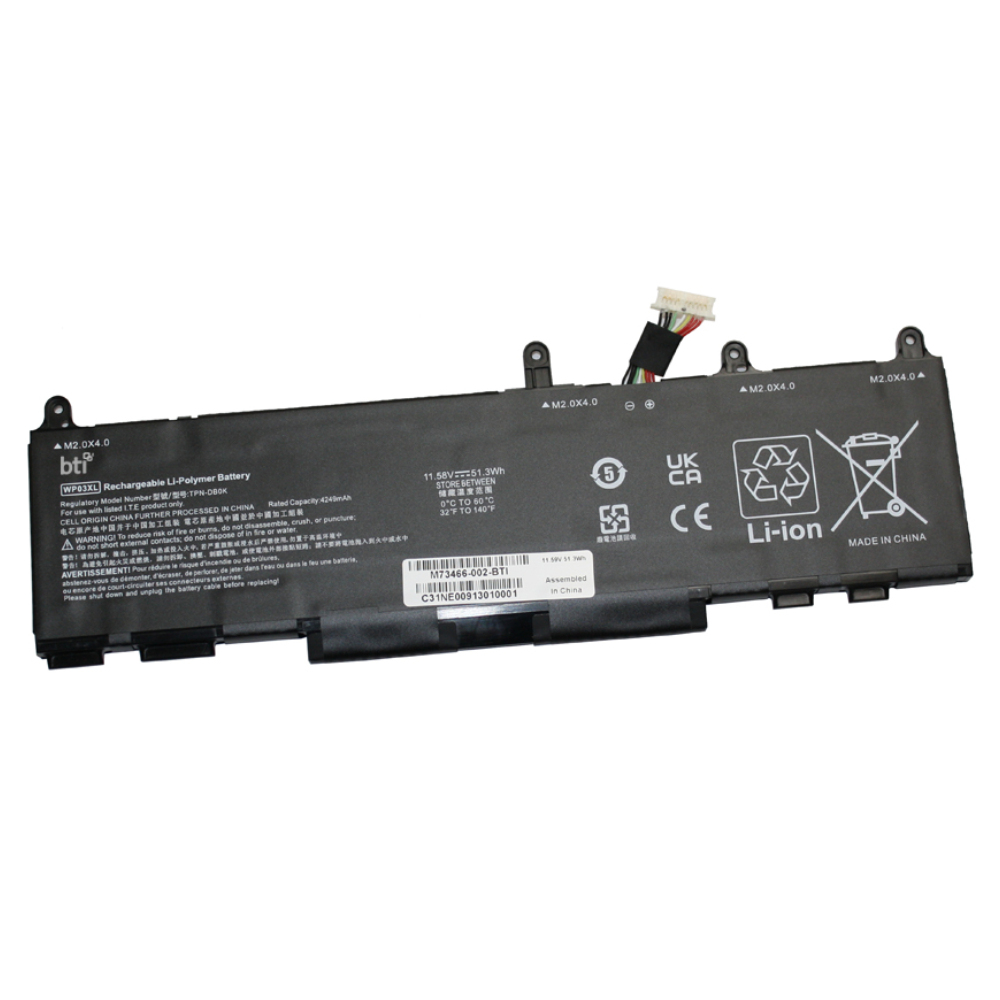 Origin Storage BTI Laptop-Batterie (HP M73466-002) 4430 mAh 11,58 V Schwarz