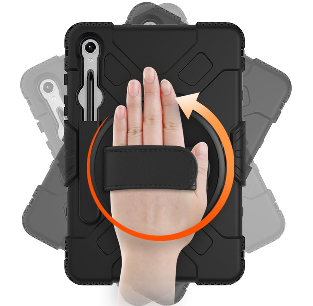 Eiger Peak 500m Tablet-Schutzhülle Samsung Galaxy Tab S10 FE+ 13,1" Schwarz