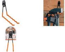 Bradas Werkzeughalter, gewellt, Länge: 195 mm aus hochwertigem Stahl mit PVC-Beschichtung in orange, - 1 Stück (DIY-HG1930)