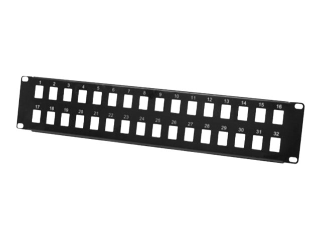 exertis Connect Modulträger für 32 Keystone-Module 19" 2U STP Schwarz