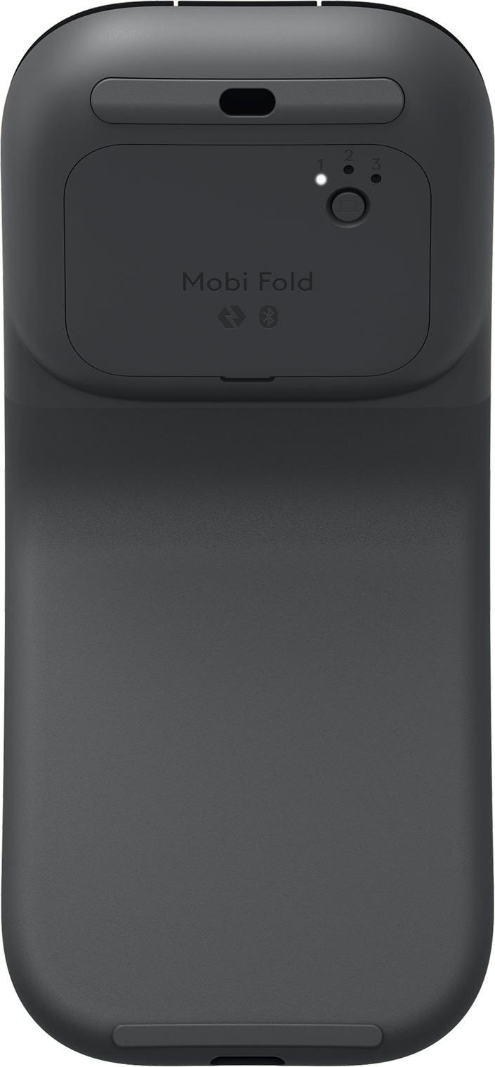 Logitech Mobi Fold Kabellose Bluetooth-Maus faltbar 4 Tasten 4000 DPI USB-C Graphit