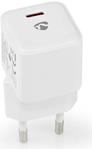 Nedis Netzladegerät 20 W 1.67 A / 2.22 A / 3.0 A - Anzahl der Ausgänge: 1, USB-C™, Automatische Spannungswahl (WCMPD20W100WT)