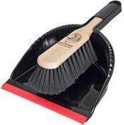 LEO MAIER Kehrgarnitur mit Lippe "Light", schwarz/rot Kehrschaufel aus Kunststoff, Breite: 220 mm, - 1 Stück (43073)