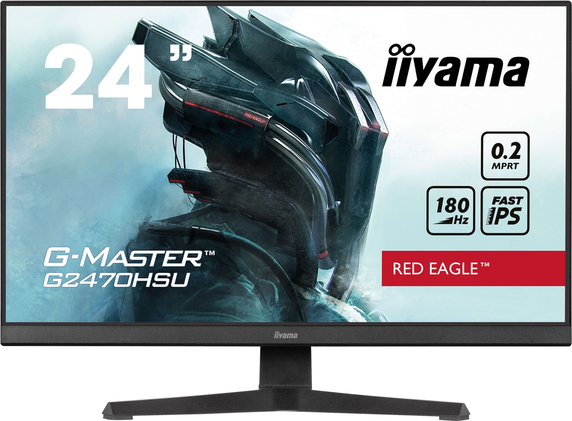 Iiyama 24W LCD Full HD Gaming Fast IPS 180 Hz - Flachbildschirm (TFT/LCD) [Energieklasse E] (G2470HSU-B6) (geöffnet)