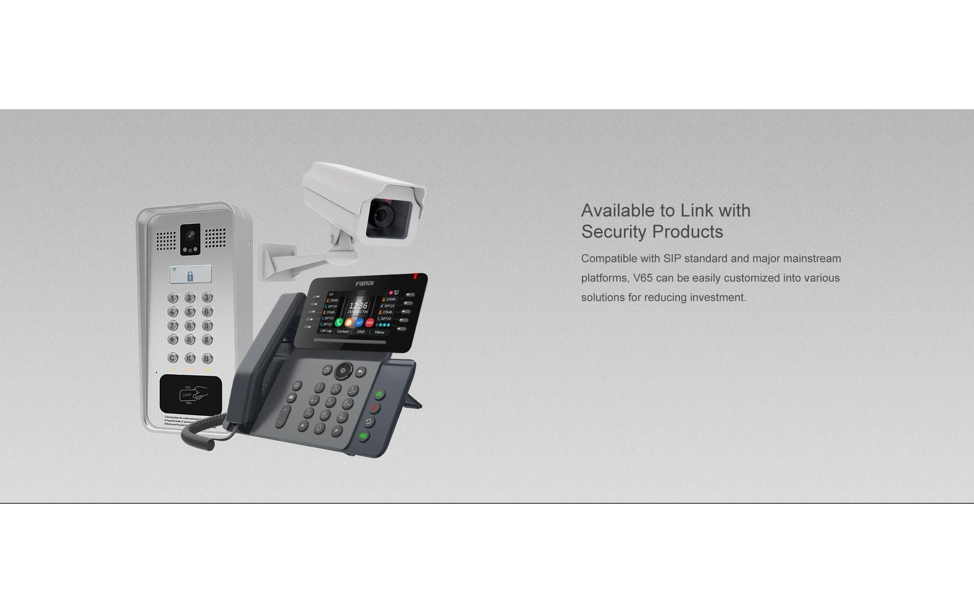 Fanvil V65 VoIP-Telefon Schwarz
