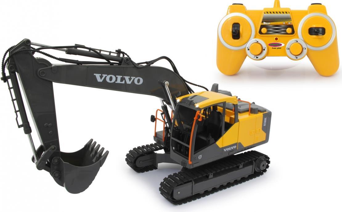 Jamara Volvo EC160E RC-Bagger 2,4 GHz Elektromotor Schwarz, Gelb