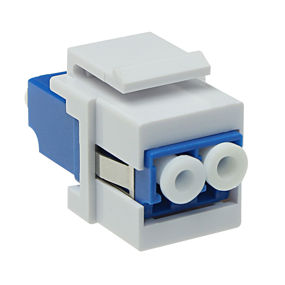 ACT TD4101 Keystone-Koppler LC/LC Duplex Glasfaser Blau, Weiß
