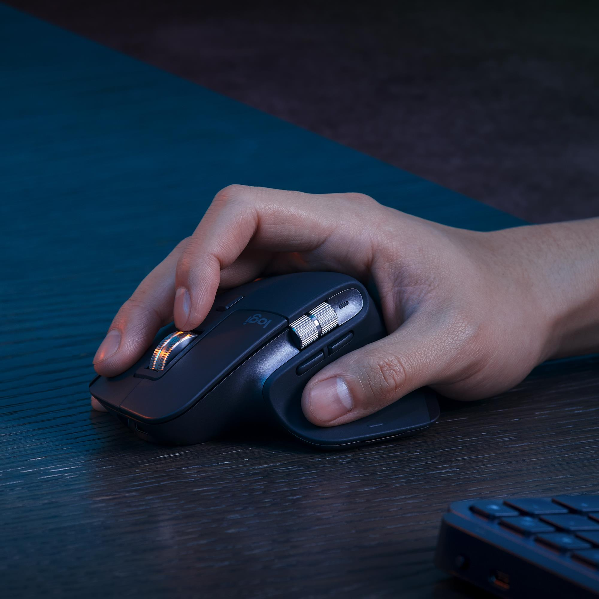 Logitech MX Keys S Combo Tastatur-und-Maus-Set Bluetooth AZERTY Graphite