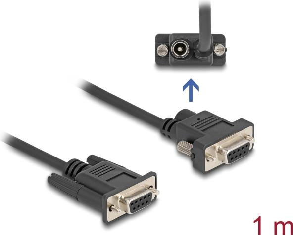 Delock Seriell Kabel RS-232 D-Sub9 Buchse zu Stromanschluss an Pin 9 1 (87837)