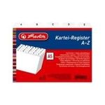 herlitz Karteiregister A - Z, PP, A5 quer, weiß, 24-teilig (01500560-003) (1500560)
