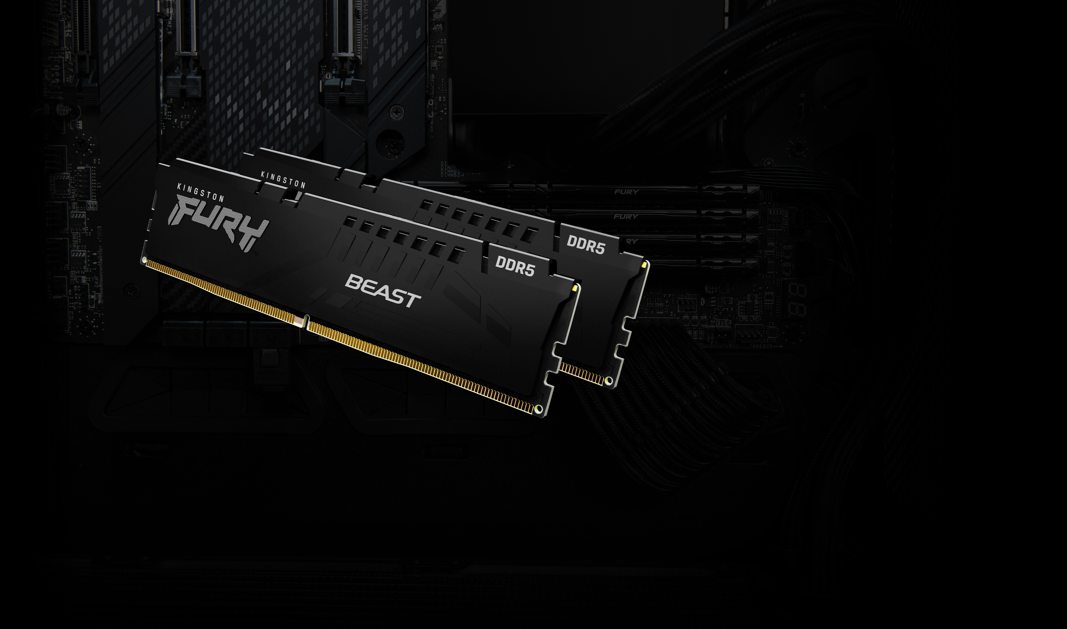 Kingston FURY Beast KF564C32BBEK2-32 32 GB RAM 6400 MHz DDR5 CL32 Schwarz
