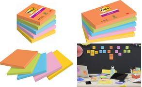 Post-it Super Sticky Notes Boost Collection Haftnotizen extrastark farbsortiert 5 Blöcke (7100258933)
