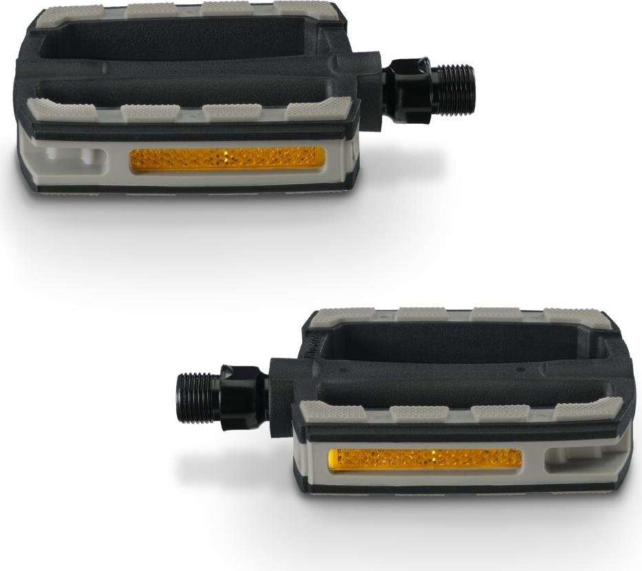 Hama Fahrradpedale, rutschfest, mit Reflektoren, 2er-Set, Schwarz (00178144)