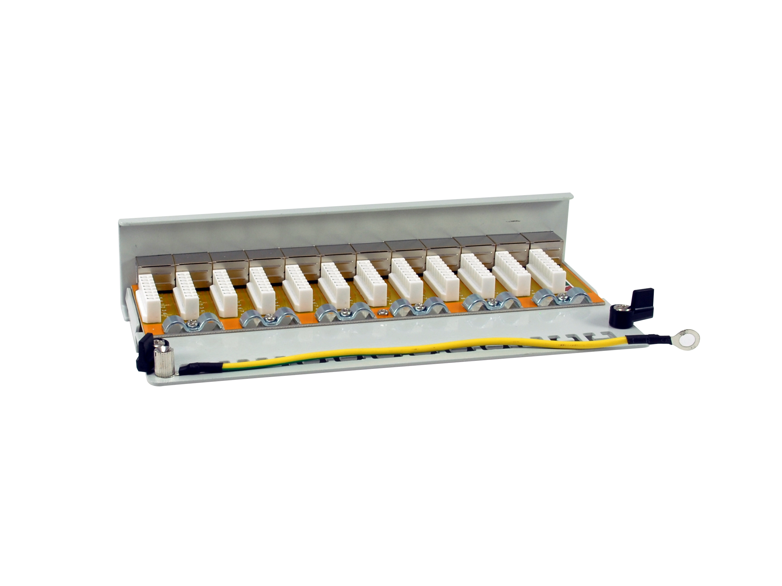 equip 326522 Patchpanel 12-Port Cat6A FTP 19" 1HE Hellgrau