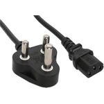 InLine 35er Bulk-Pack Netzkabel Netzstecker Südafrika 5A Typ D auf (B-16652R)