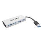 Icy Box 4xPort USB 3.0 Hub, Silver (IB-AC6104)