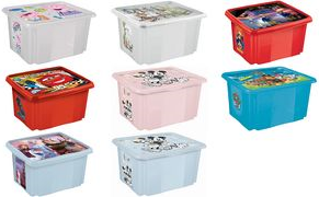 keeeper Aufbewahrungsbox karolina "Minnie", 45 Liter Dreh-/Stapelbox mit Deckel, aus PP, nordic-pink, mit - 1 Stück (1223958124700)