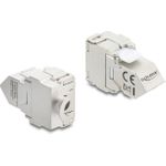 Delock Keystone Modul RJ45 Buchse zu LSA Cat.6A 45° gewinkelte geschirmt 180° (90938)