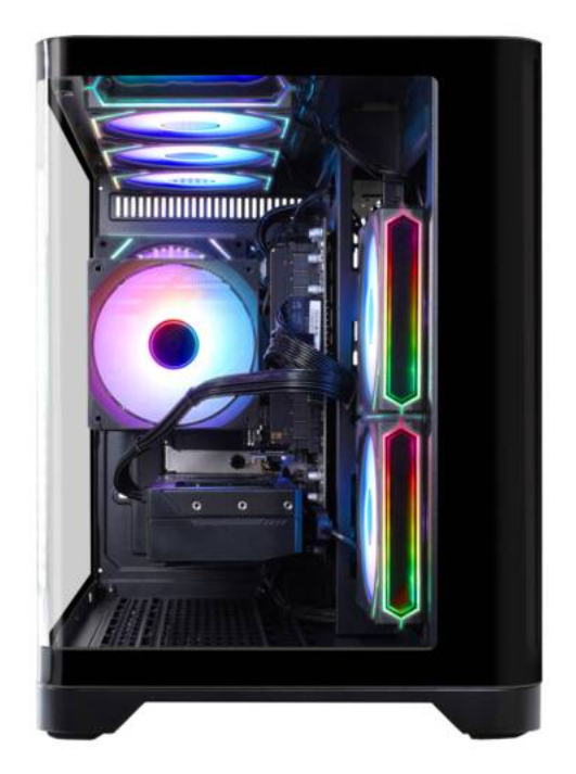 Hyrican GAMEMAX HYPE-M BK 7804 Gaming PC AMD Ryzen 7 5700X 16 GB RAM 1 TB SSD RTX 5070 Win11 Schwarz