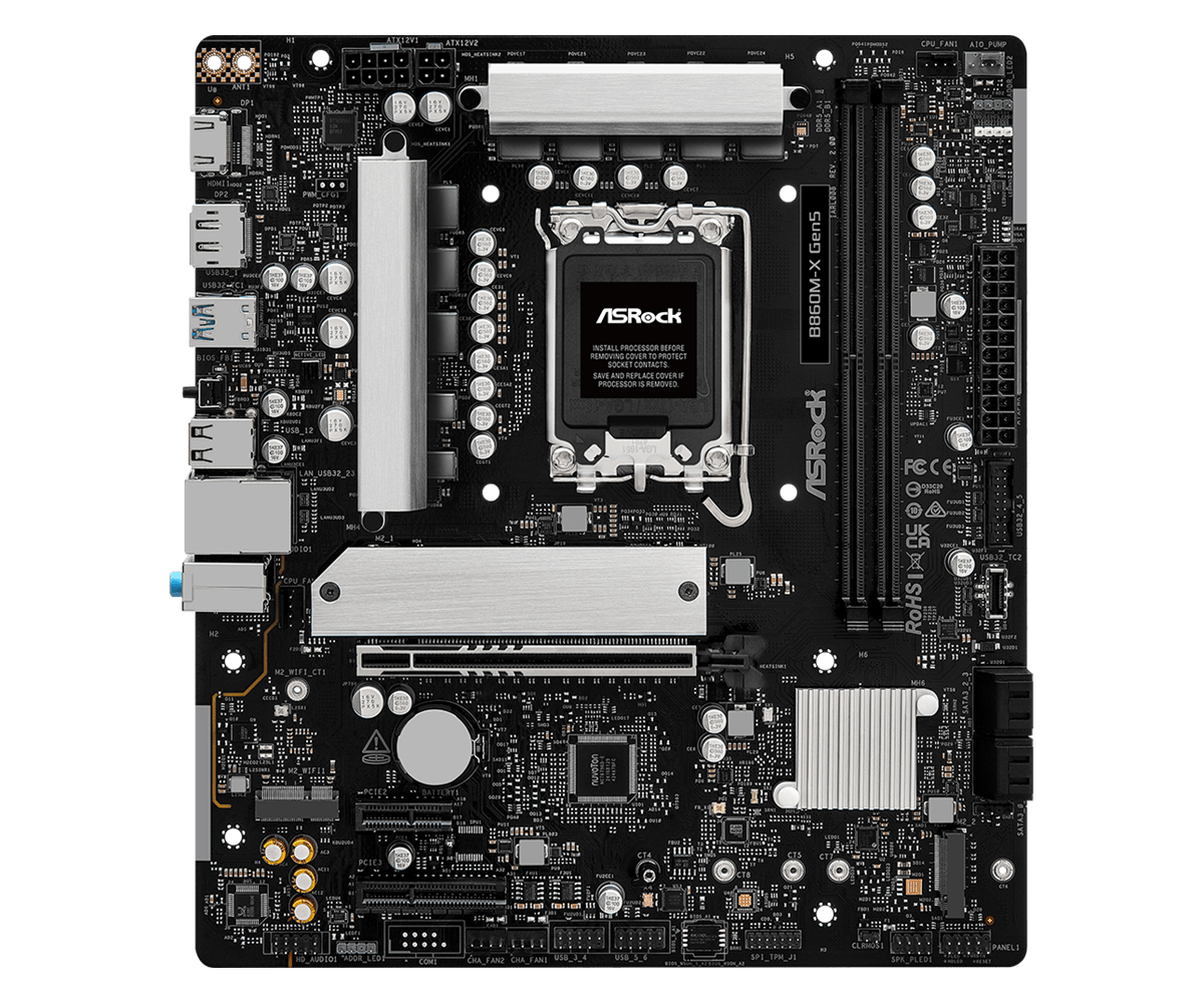 ASRock B860M-X Gen5 Mainboard LGA 1851 Intel B860 DDR5 Micro-ATX