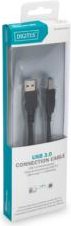 Assmann/Digitus USB2.0 Verlängerungskabel,1,8m USB 2.0 Verbindungskabel, Typ A-B St/St, 1.8m, USB 3.0 konform, UL, sw (DB-300115-018-S)