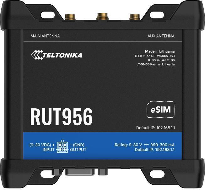 Teltonika RUT956 Wireless Router 4G LTE Schwarz