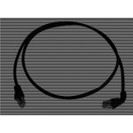 Telegärtner Patchkabel CAT 6A, 1 x 90°, schwarz, 3.0 m MP8 FS500, LSZH, 1x90°, schwarz, 1:1Mit 90° abgewinkeltem Stecker auf einer Seite (L00002A0175)