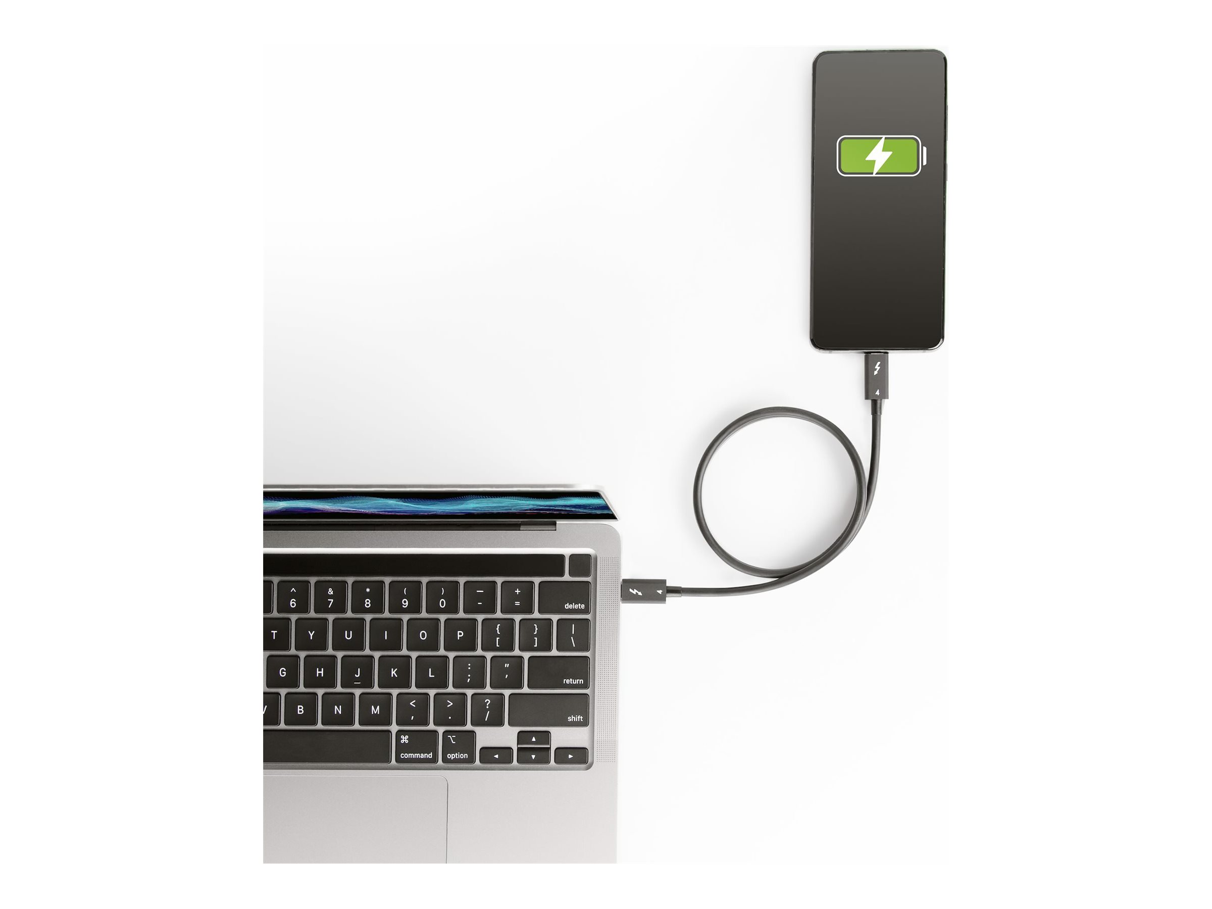 StarTech TBLT4MM50CM Thunderbolt 4 Kabel 50 cm 40 Gbit/s Schwarz
