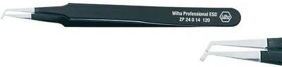Wiha SMD-Pinzette Flach, gebogen 45° 120 mm 32338 (32338)
