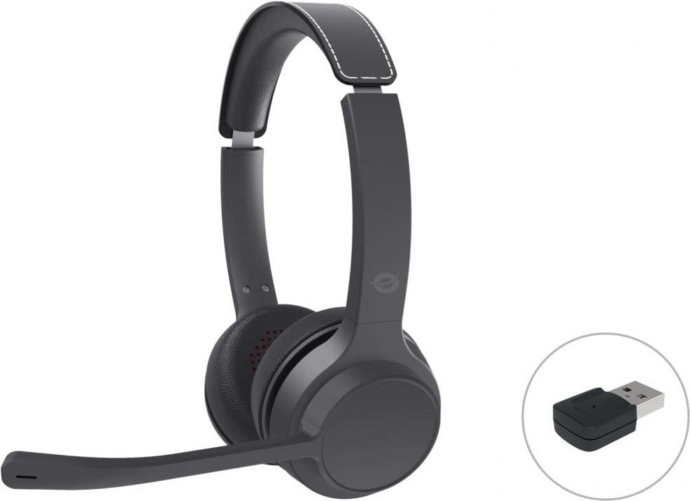 Conceptronic POLONA04BA Bluetooth-Stereo-Headset und USB-Audio-adapter (POLONA04BA)