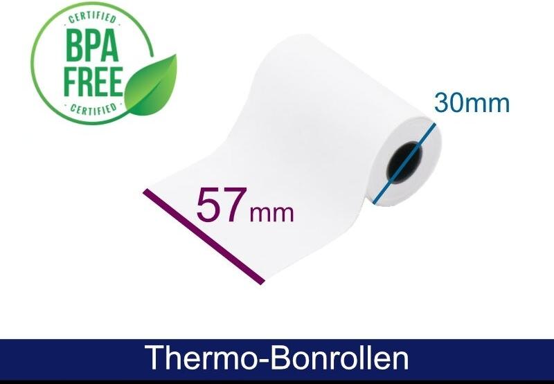 ARTDEV Thermorolle - 57 30 12 (B/D(max.)/K) weiss, 8m (ADT573012)