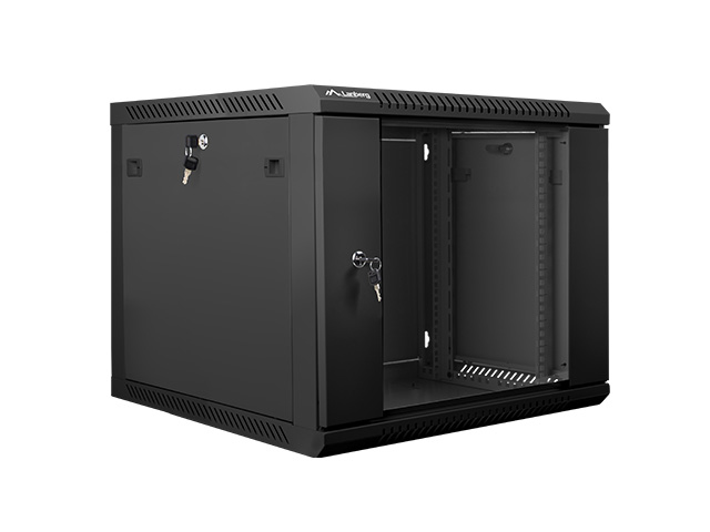 Lanberg WF01-6609-10B 19" Wandschrank 9U 600x600 Schwarz