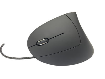 MediaRange MROS231 Vertikale Maus Ergonomisch für Linkshänder USB 2.0 Schwarz