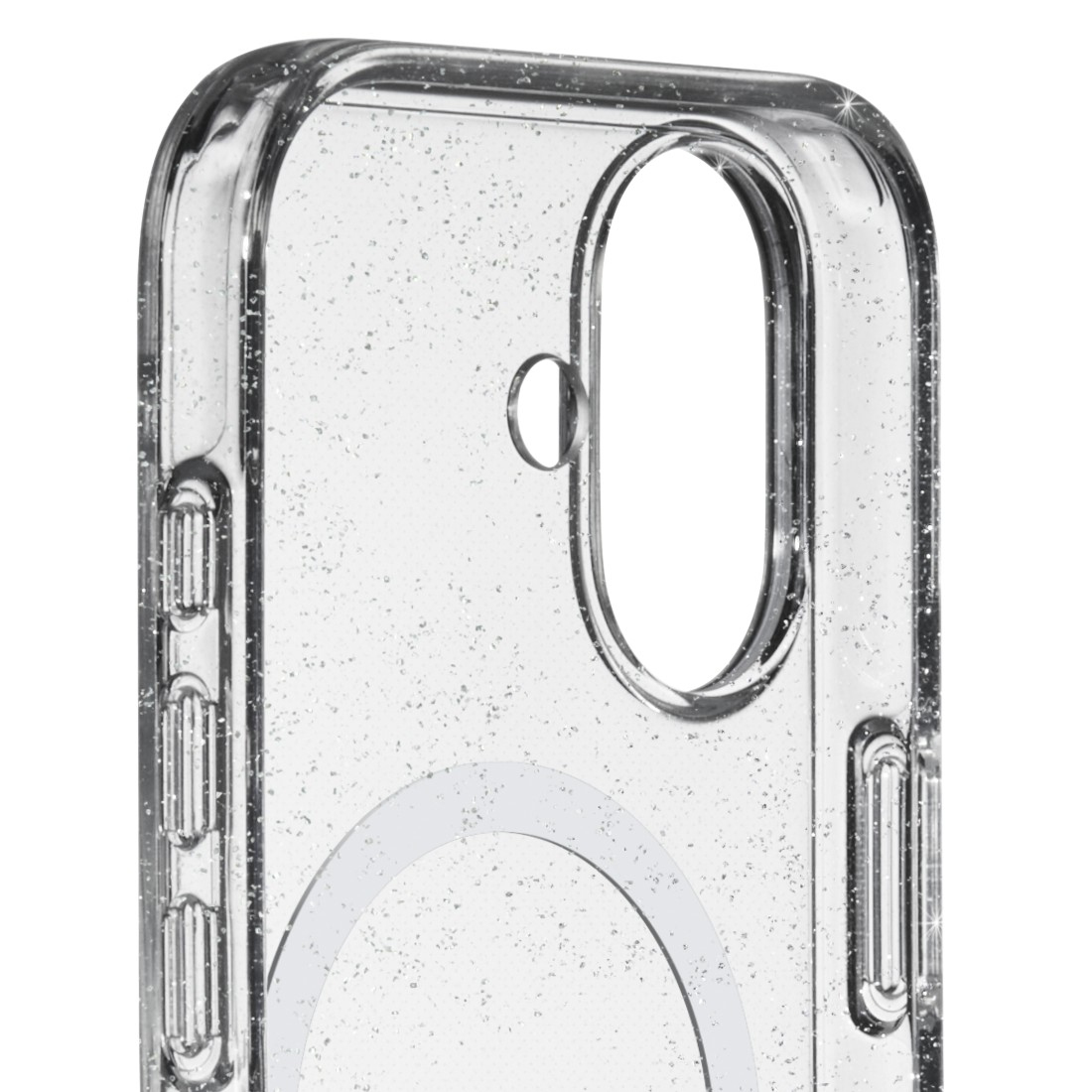 White Diamonds Cover Mag Glitter für Apple iPhone 17 6.3" Transparent