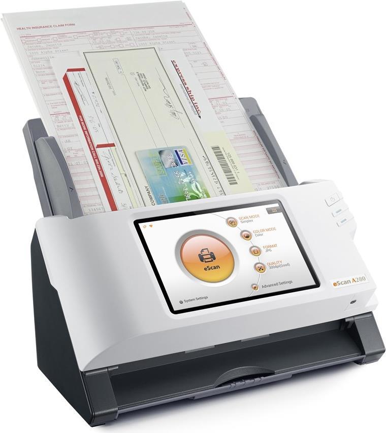Plustek eScan A280 Essential Dokumentenscanner Schwarz, Weiß
