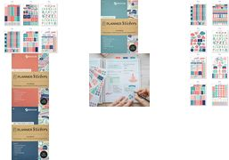 AVERY Zweckform ZDesign Planungs-Sticker "STARTER SET" Block in A5, genietet, mit Cover und Rückseite zum Schutz, - 1 Stück (51060)