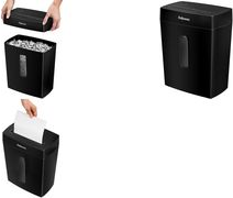 Fellowes Aktenvernichter Powershred P-42C, schwarz Partikelschnitt: 4 x 34 mm, Schnittleistung: 8 Blatt, - 1 Stück (5012501)